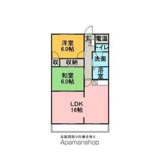 MKタウン江場A【4階】の間取り