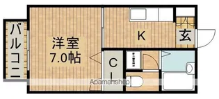 丸二ハイム山下【103号室】の間取り