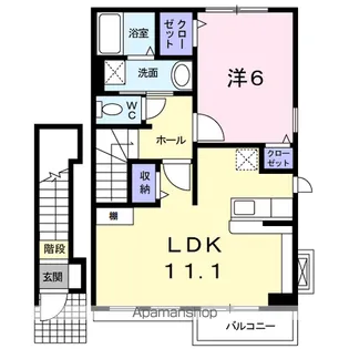 ジェントリー【2階】の間取り