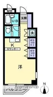 ラフィーネ塩上【402号室】の間取り