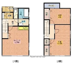 福井県敦賀市長谷【一戸建】の間取り