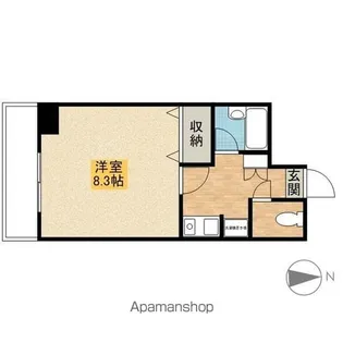 ヒルトップ晩翠【6階】の間取り