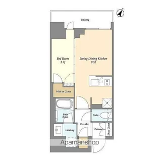 リビオメゾン横濱大通り公園【11階】の間取り