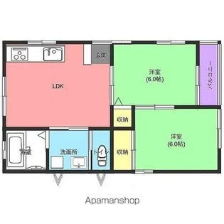 ラークハウス【2階】の間取り