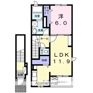 メゾン ド ベル【2階】の間取り