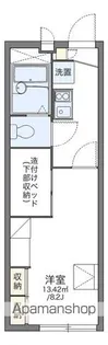 レオパレスみらい【103号室】の間取り