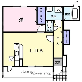 メゾン ド ソレイユ【1階】の間取り