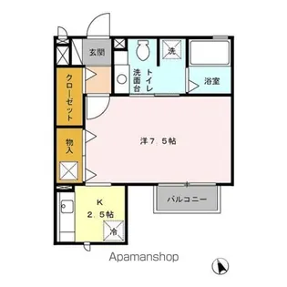 ヴィル・オランジュD【1階】の間取り