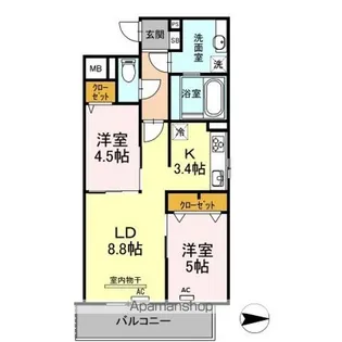 DIMORARE【2階】の間取り