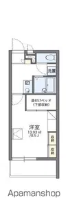 レオパレス日野OGMⅢ【3階】の間取り
