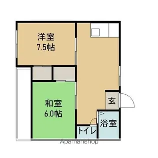 ペガサスK【2号室】の間取り