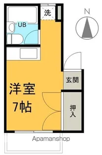 プレジール中西【201号室】の間取り