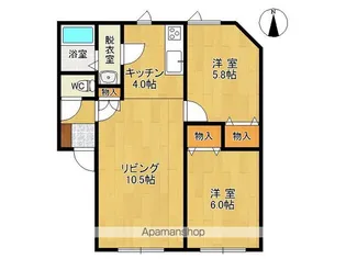 オーセントⅠ【101号室】の間取り