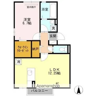 コーポラスM【3階】の間取り