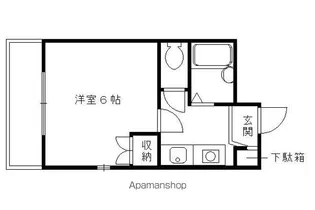 エステート中書島【2階】の間取り