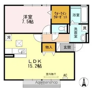 シャルマン アカネ【1階】の間取り