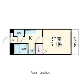 エクセル枇杷島【5階】の間取り
