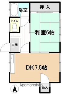 フジハイム【1階】の間取り