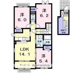 イムーブル【2階】の間取り