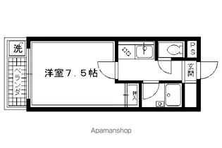コスモハイツ河原町【301号室】の間取り
