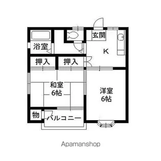 ハイツリバーサイドK【101号室】の間取り