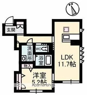 グランブーケ A棟【1階】の間取り