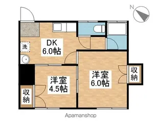 ダイヤメゾン【102号室】の間取り