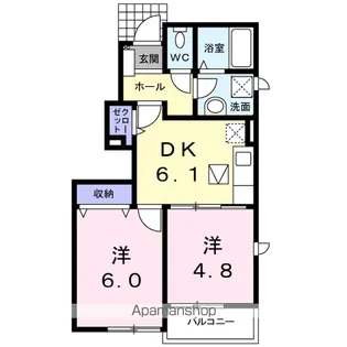 フェアリーⅠ【1階】の間取り