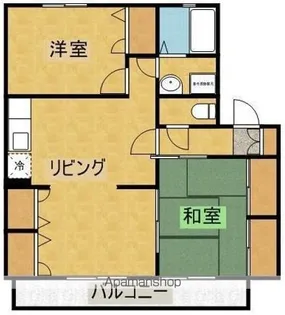パルコート【1階】の間取り