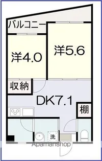 ティダ【202号室】の間取り