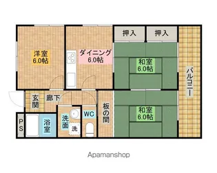 メゾン中塚【101号室】の間取り
