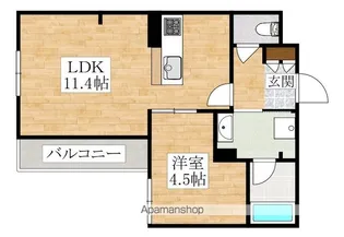 K.D Nakamozu Villa【2階】の間取り