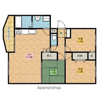 テラーサ希【3階】の間取り
