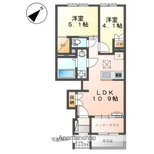 エクステンド・H【1階】の間取り
