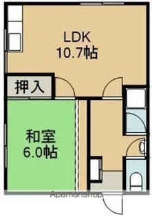 ジョイナス宮前Ⅲ(ジョイナスミヤマエスリー)【1号室】の間取り