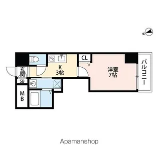 PONTE ALTO新栄【6階】の間取り