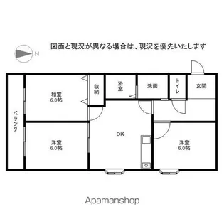 グラン・パレ【305号室】の間取り