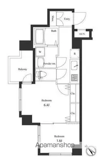 ヴェルト横濱石川町【4階】の間取り