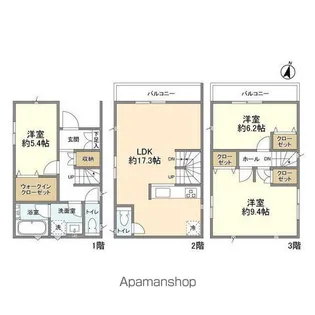 埼玉県さいたま市桜区山久保1丁目【一戸建】の間取り
