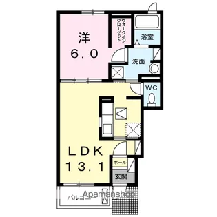 プランドールソフィア【1階】の間取り