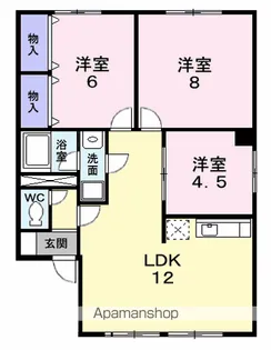 ファミールⅡ【102号室】の間取り