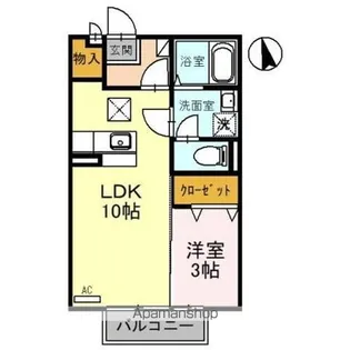 ウィルモア D【106号室】の間取り