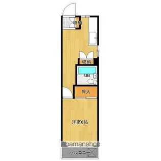 西里ハイツ【2階】の間取り
