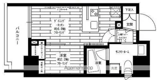 ステージファースト蔵前Ⅱアジールコート【6階】の間取り
