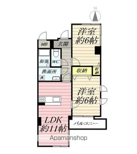 メゾンM・K【2階】の間取り