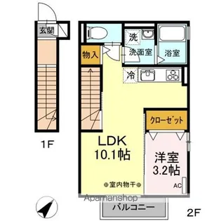 サンヒルズ・Σ【2階】の間取り