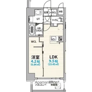 GRANVIA浄心(グランヴィアジョウシン)【701号室】の間取り