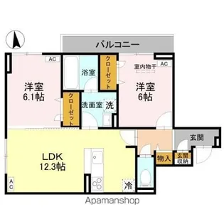 D−ROOM元横山【2階】の間取り