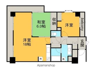 ダイアパレス中園町【501号室】の間取り