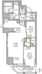 アジールコート王子【3階】の間取り